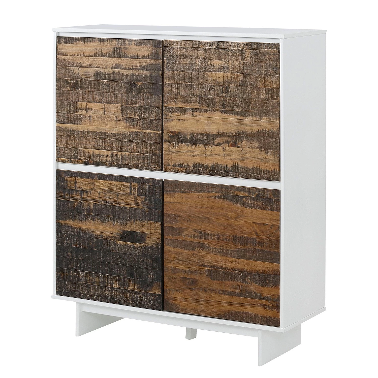 Loftscape Commode Marnac I - Partiellement en pin massif - Pin / Blanc 1 Loftscape Commode Marnac I - Partiellement en pin massif - Pin / Blanc