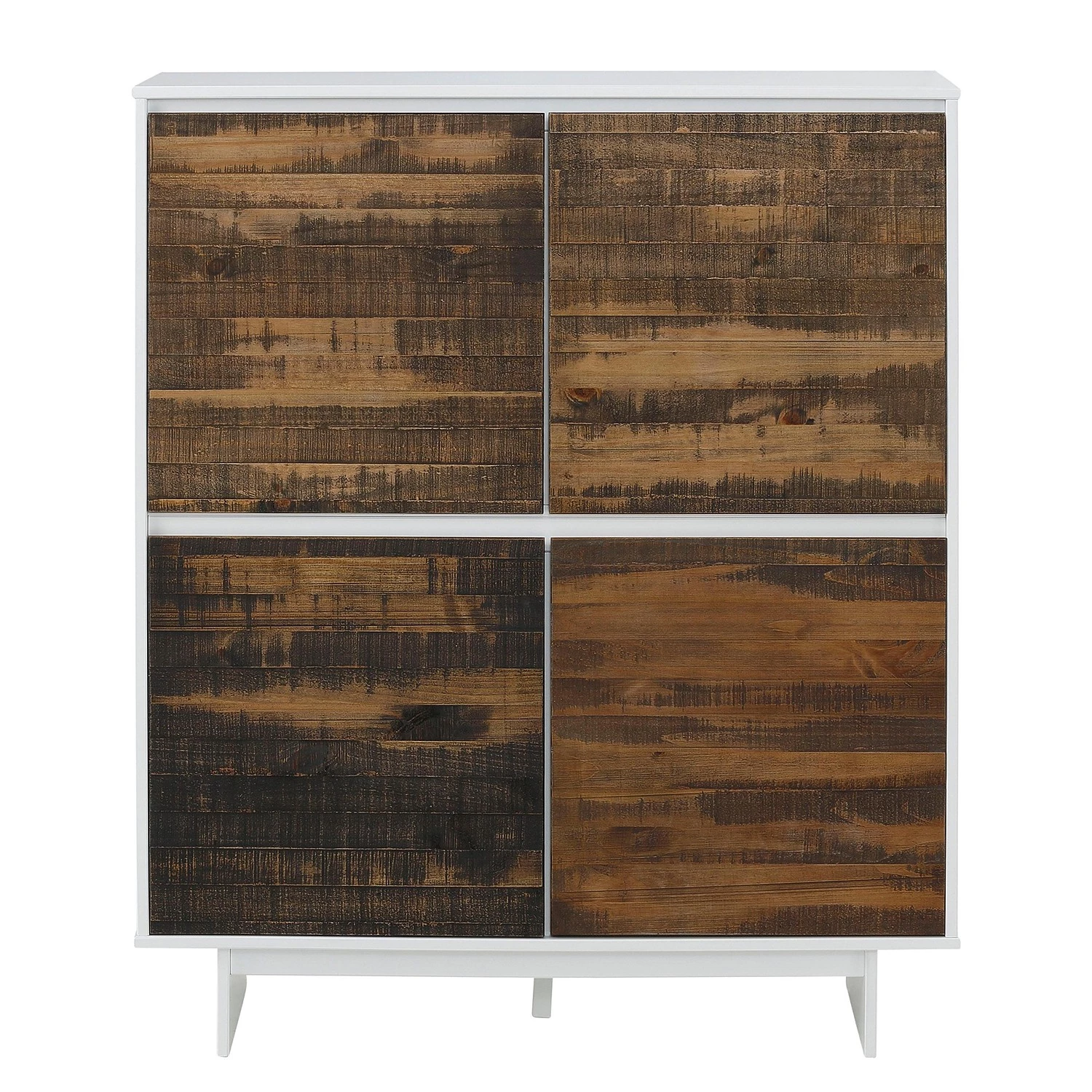 Loftscape Commode Marnac I - Partiellement en pin massif - Pin / Blanc 3 Loftscape Commode Marnac I - Partiellement en pin massif - Pin / Blanc – Image 3