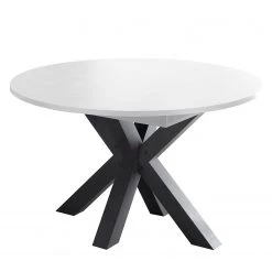 Red Living Table Joze II - Blanc - Largeur : 110 cm - Anthracite