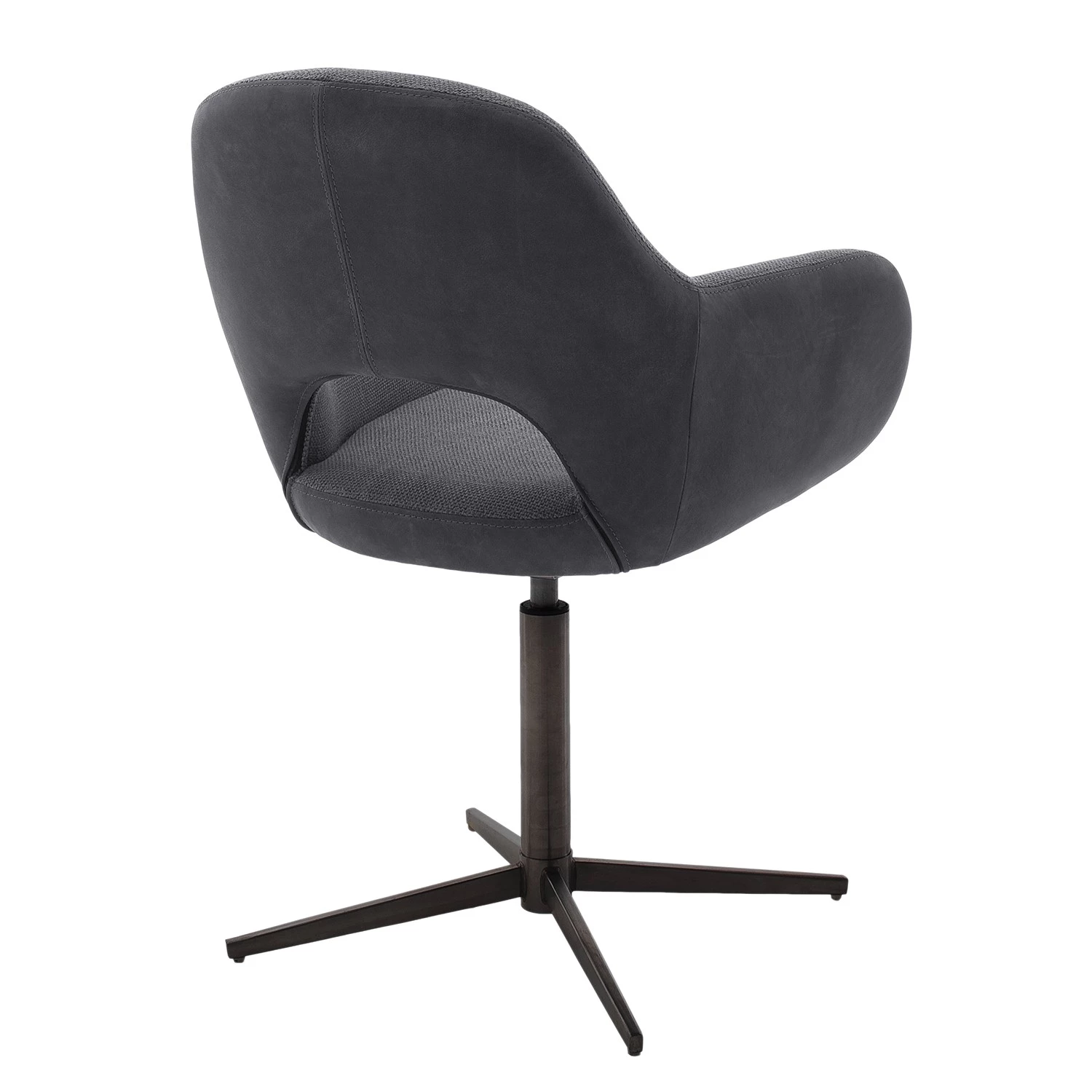 Loftscape Chaises capitonnées Glomel II (lot de 2) - Chenille et microfibre - Gris - Noir 3 Loftscape Chaises capitonnées Glomel II (lot de 2) - Chenille et microfibre - Gris - Noir – Image 3