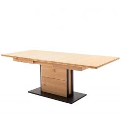 Loftscape Table Locmalo (extensible) - Partiellement en chêne massif - Planches de chêne Bianco / Anthracite -Meubles de salle à manger Soldes Magasin 1000242015 210202 13150600115 DETAILS P000000001000242015