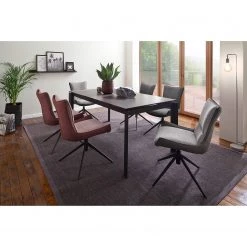 Loftscape Table Anttila - Céramique et verre / Acier - Anthracite / Noir -Meubles de salle à manger Soldes Magasin 1000242018 210202 13152600123 MOOD DETAILS P000000001000242018 mood