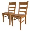 Naturoo Chaises Taillet (lot de 2) - Chêne sauvage massif