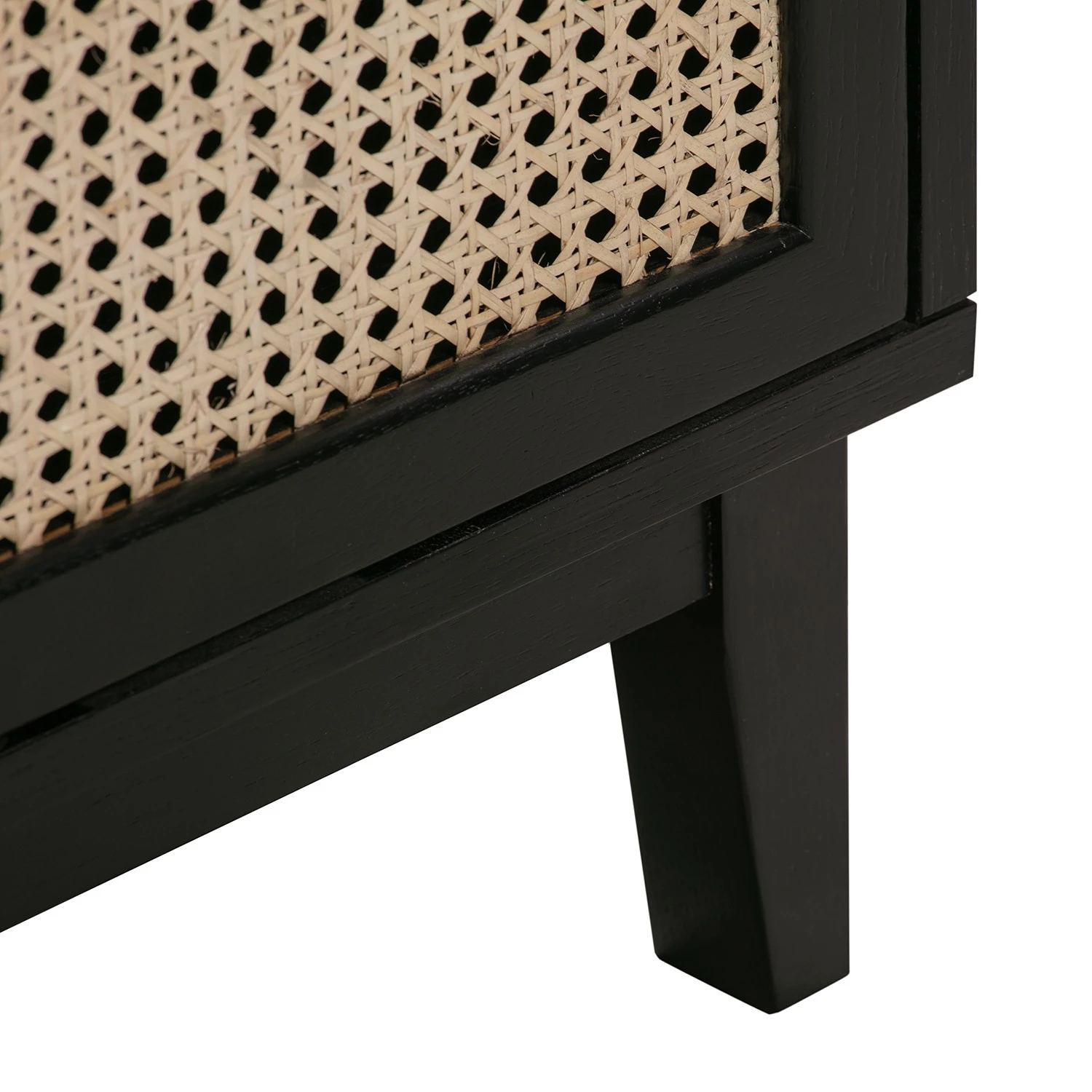 Studio Copenhagen Commode Canee III - Cannage / Placage en bois véritable - Naturel / Chêne noir 5 Studio Copenhagen Commode Canee III - Cannage / Placage en bois véritable - Naturel / Chêne noir – Image 5