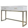 Red Living Console Varades - Blanc / Doré