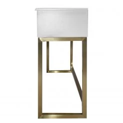 Red Living Console Varades - Blanc / Doré -Meubles de salle à manger Soldes Magasin 1000242715 210121 07545500010 DETAILS P000000001000242715