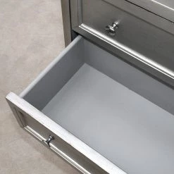 Red Living Commode Vaunac - Blanc / Argenté / Noir 17 Red Living Commode Vaunac - Blanc / Argenté / Noir -Meubles de salle à manger Soldes Magasin 1000242716 210121 08010000024 DETAILS P000000001000242716