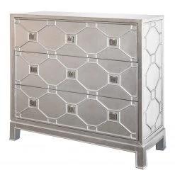 Red Living Commode Thoury - Argenté mat