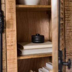 Wolf-Möbel Buffet haut Senille - Manguier massif -Meubles de salle à manger Soldes Magasin 1000243201 220314 033 DETAILS P000000001000243201