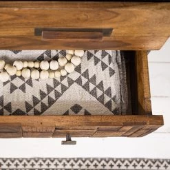 Wolf-Möbel Commode Bazac - Acacia massif - Acacia / Gris foncé -Meubles de salle à manger Soldes Magasin 1000243203 220311 050 DETAILS P000000001000243203