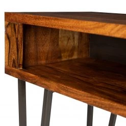 Wolf-Möbel Console Bazac - Acacia massif - Acacia / Gris foncé -Meubles de salle à manger Soldes Magasin 1000243204 220311 037 DETAILS P000000001000243204