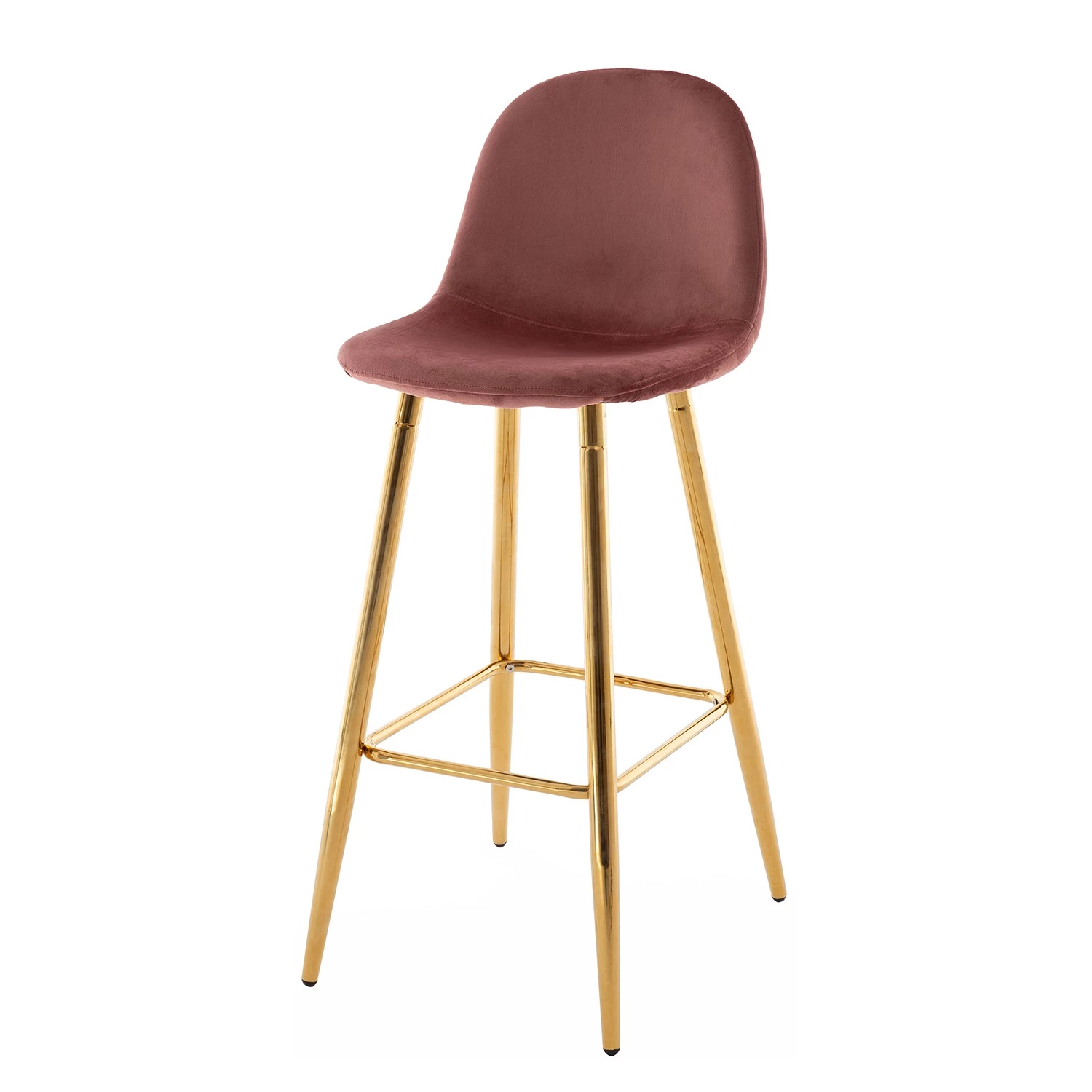 Jack & Alice Chaises de bar Yoyce (lot de 2) - Saumon 3 Jack & Alice Chaises de bar Yoyce (lot de 2) - Saumon – Image 3