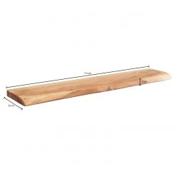 Naturoo Tablette murale Longpont - Acacia massif - Largeur : 115 cm -Meubles de salle à manger Soldes Magasin 1000244893 210202 15025800289 SKETCH DETAILS P000000001000244893 sketch
