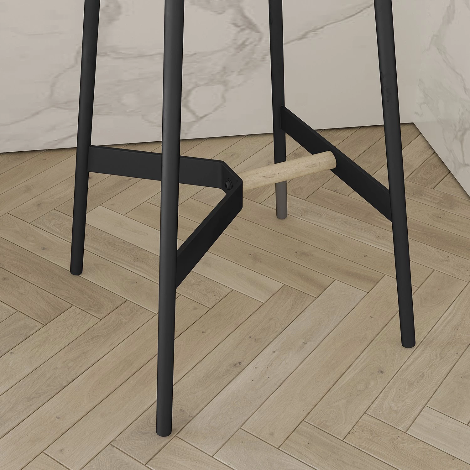 Mørteens Tabouret de bar Pirmil - Éponge / Fer - Beige 6 Mørteens Tabouret de bar Pirmil - Éponge / Fer - Beige – Image 6