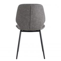 Mørteens Chaises Reallon (lot de 2) - Imitation cuir / Fer - Gris / Noir 17 Mørteens Chaises Reallon (lot de 2) - Imitation cuir / Fer - Gris / Noir -Meubles de salle à manger Soldes Magasin 1000244973 211006 08515500075 DETAILS P000000001000244973