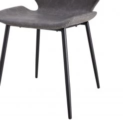 Mørteens Chaises Reallon (lot de 2) - Imitation cuir / Fer - Gris / Noir 24 Mørteens Chaises Reallon (lot de 2) - Imitation cuir / Fer - Gris / Noir -Meubles de salle à manger Soldes Magasin 1000244973 211006 08515600094 DETAILS P000000001000244973