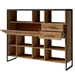 Red Living Étagère Turriers III - Imitation épicéa / Noir mat -Meubles de salle à manger Soldes Magasin 1000245417 210217 13054000070 DETAILS P000000001000245417