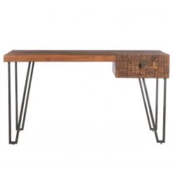 Wolf-Möbel Bureau Bubry - Acacia massif / Fer - Acacia / Anthracite 17 Wolf-Möbel Bureau Bubry - Acacia massif / Fer - Acacia / Anthracite -Meubles de salle à manger Soldes Magasin 1000246833 220330 030 DETAILS P000000001000246833