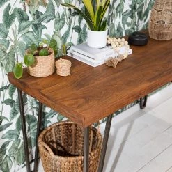 Wolf-Möbel Bureau Bubry - Acacia massif / Fer - Acacia / Anthracite 25 Wolf-Möbel Bureau Bubry - Acacia massif / Fer - Acacia / Anthracite -Meubles de salle à manger Soldes Magasin 1000246833 220610 030 DETAILS P000000001000246833