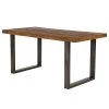 Ars manufacti Table Juilly - Acacia massif / Fer - Acacia / Anthracite