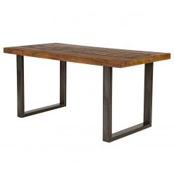 Ars manufacti Table Juilly - Acacia massif / Fer - Acacia / Anthracite