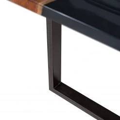 Ars manufacti Table Lalley - Acacia massif / Fer - Acacia / Anthracite -Meubles de salle à manger Soldes Magasin 1000246836 220405 034 DETAILS P000000001000246836