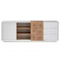 Loftscape Buffet Crecora I - Blanc / Imitation chêne -Meubles de salle à manger Soldes Magasin 1000246839 210727 12504800020 DETAILS P000000001000246839