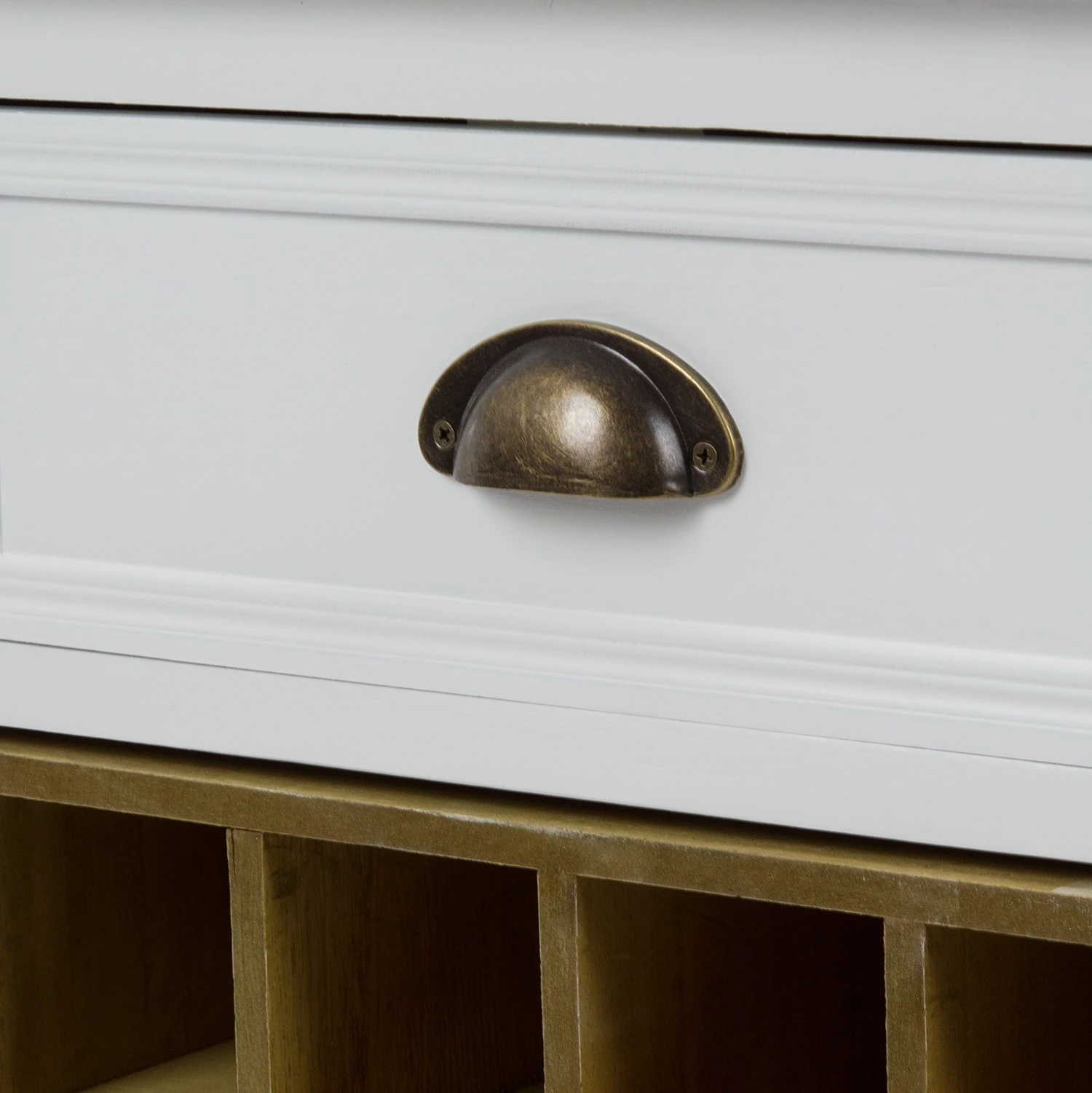 Ridgevalley Buffet Grosville - Sapin massif - Blanc / Marron 6 Ridgevalley Buffet Grosville - Sapin massif - Blanc / Marron – Image 6