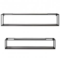 Loftscape Étagères murales Lancieux II - Métal - Noir -Meubles de salle à manger Soldes Magasin 1000252671 210325 08124500046 DETAILS P000000001000252671