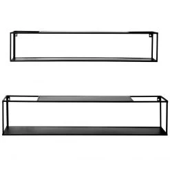 Loftscape Étagères murales Lancieux I - Métal - Noir -Meubles de salle à manger Soldes Magasin 1000252694 220209 12152100050 DETAILS P000000001000252694