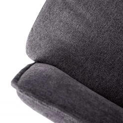 Jack & Alice Chaise cantilever Lecelles - Tissu / Métal - Gris foncé -Meubles de salle à manger Soldes Magasin 1000255021 220401 039 DETAILS P000000001000255021