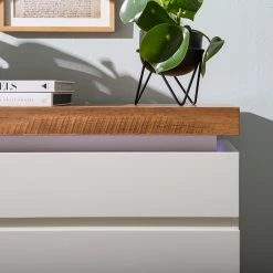 Fredriks Buffet Namona I - Éclairage inclus - Imitation chêne / Blanc 32 Fredriks Buffet Namona I - Éclairage inclus - Imitation chêne / Blanc -Meubles de salle à manger Soldes Magasin 1000255076 220803 030 DETAILS P000000001000255076