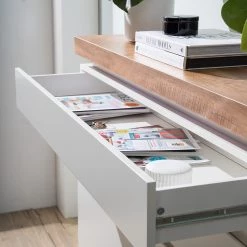 Fredriks Buffet Namona I - Éclairage inclus - Imitation chêne / Blanc 34 Fredriks Buffet Namona I - Éclairage inclus - Imitation chêne / Blanc -Meubles de salle à manger Soldes Magasin 1000255076 220803 040 DETAILS P000000001000255076