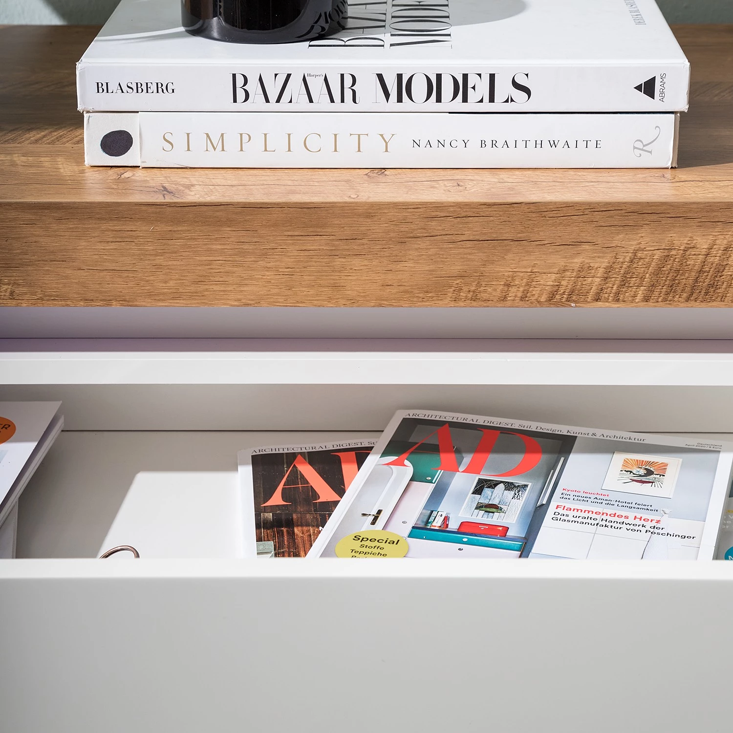 Fredriks Buffet Namona I - Éclairage inclus - Imitation chêne / Blanc 17 Fredriks Buffet Namona I - Éclairage inclus - Imitation chêne / Blanc – Image 17