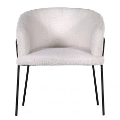 Red Living Chaise à accoudoirs Bonneville - Microfibre / Fer - Blanc / Noir -Meubles de salle à manger Soldes Magasin 1000255597 210330 14171800007 DETAILS P000000001000255597