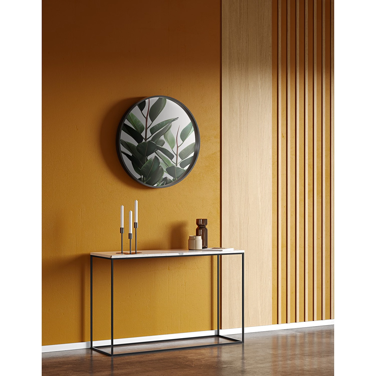 Temahome Console Gleam - Blanc / Noir 2 Temahome Console Gleam - Blanc / Noir – Image 2