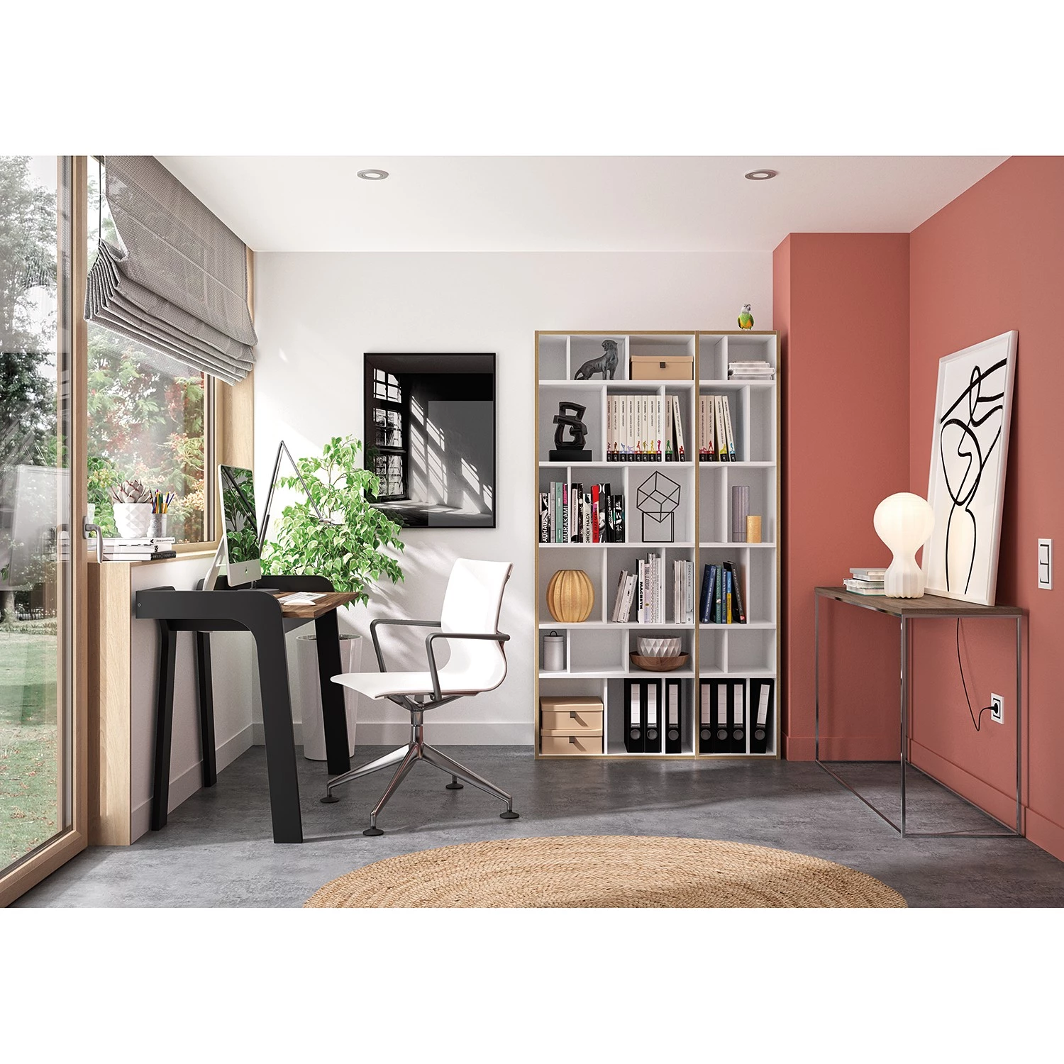 Temahome Console Gleam - Noyer / Argenté 2 Temahome Console Gleam - Noyer / Argenté – Image 2