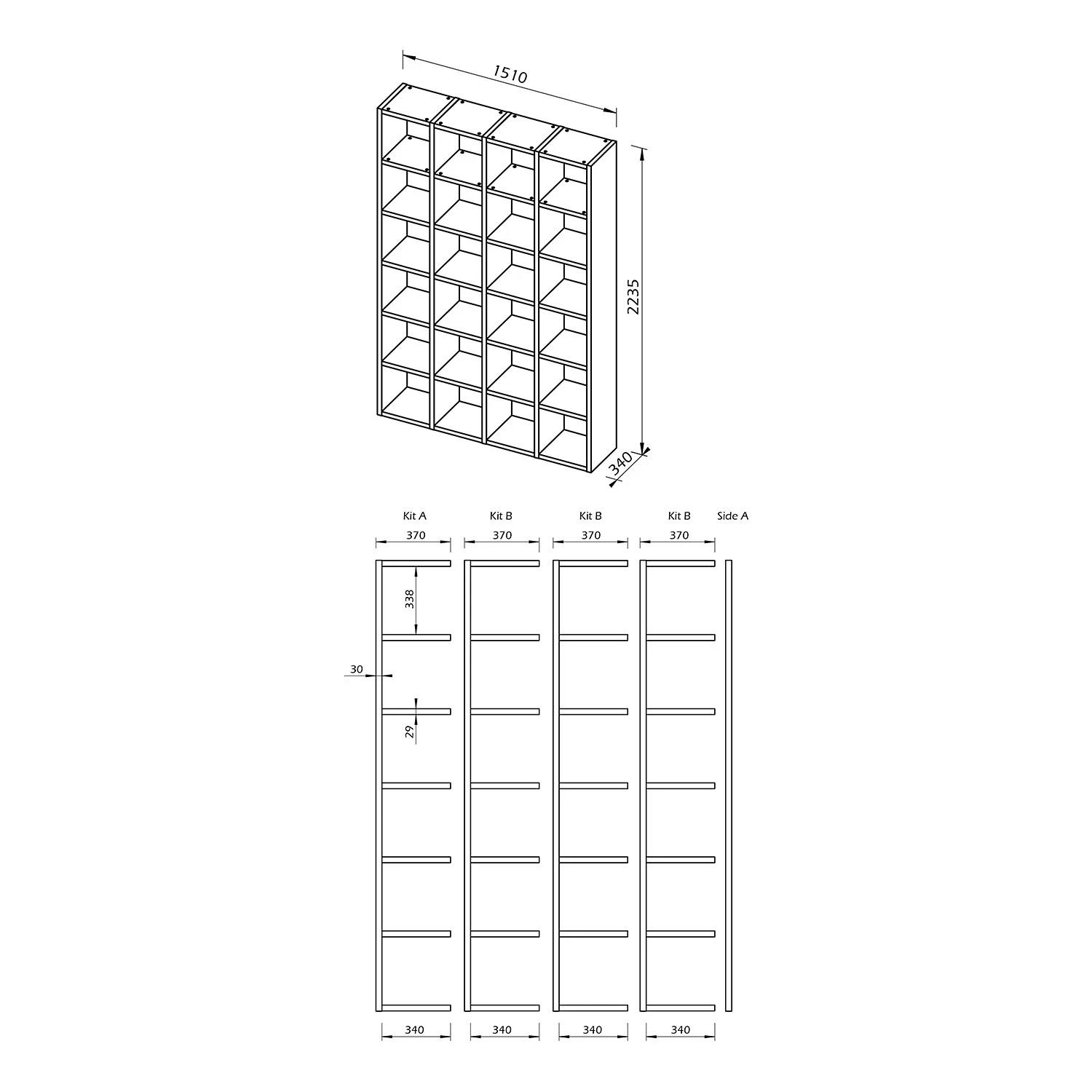 Temahome Étagère Pombal II - Blanc 3 Temahome Étagère Pombal II - Blanc – Image 3