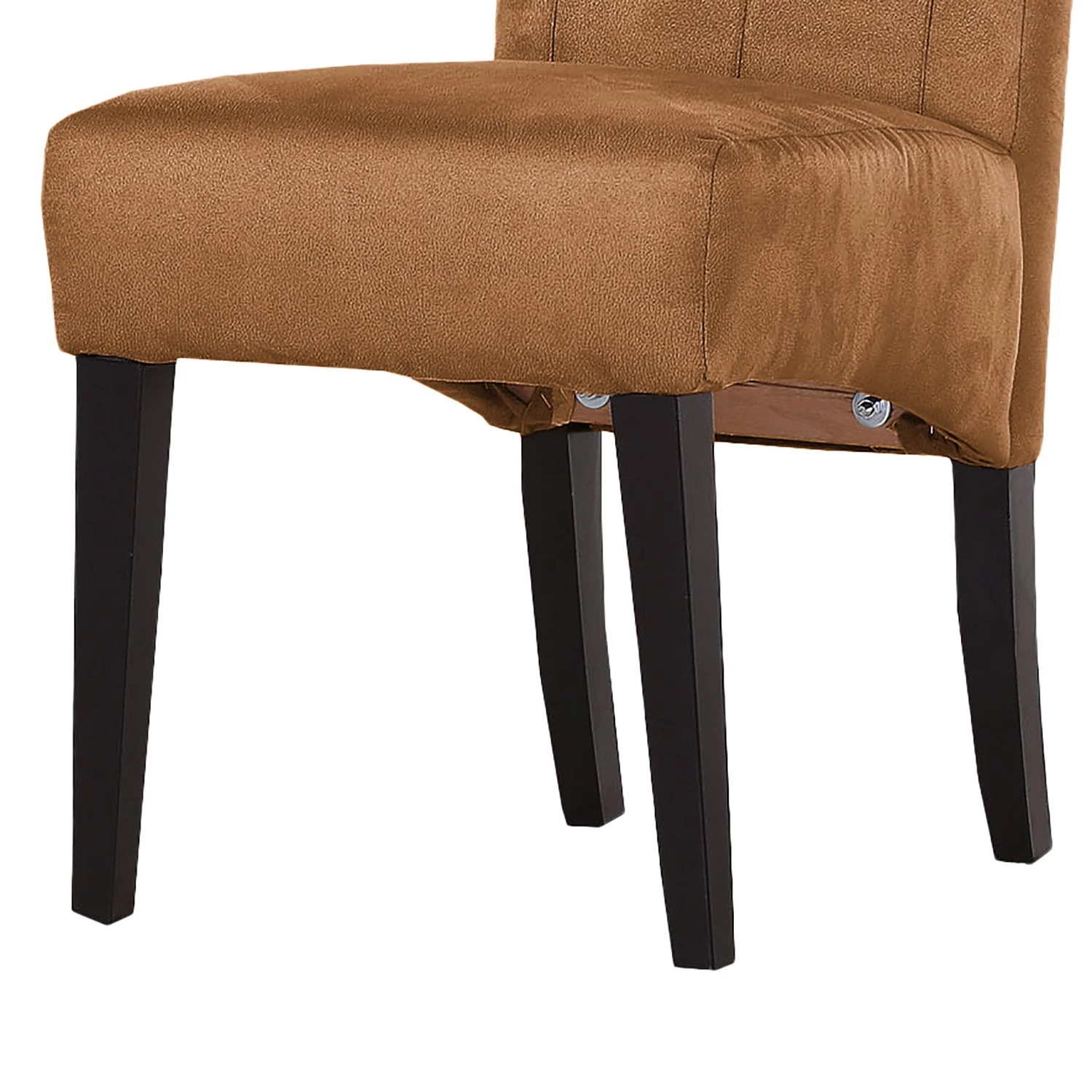 Red Living Chaise capitonnée Selda - Microfibre / Hêtre massif - Cognac 5 Red Living Chaise capitonnée Selda - Microfibre / Hêtre massif - Cognac – Image 5