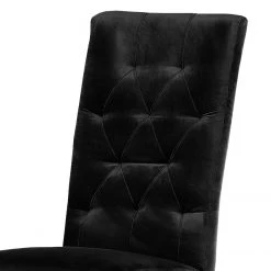 Red Living Chaise capitonnée Selda II - Velours / Hêtre massif - Noir -Meubles de salle à manger Soldes Magasin 1000256725 210407 14280100070 DETAILS P000000001000256725