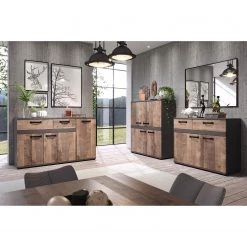 Trendteam Buffet Stripe - Imitation bois recyclé / Gris -Meubles de salle à manger Soldes Magasin 1000256951 210831 16214900017 MOOD DETAILS P000000001000256951 mood