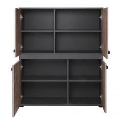 Trendteam Meuble d’entrée Stripe II - Imitation bois recyclé / Gris -Meubles de salle à manger Soldes Magasin 1000256963 210409 12324600046 DETAILS P000000001000256963