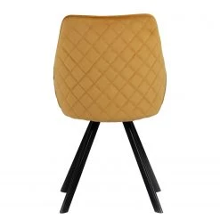 Tenzo Chaises capitonnées Ritz (lot de 2) - Velours / Métal - Jaune doré -Meubles de salle à manger Soldes Magasin 1000257179 210408 13275300034 DETAILS P000000001000257179