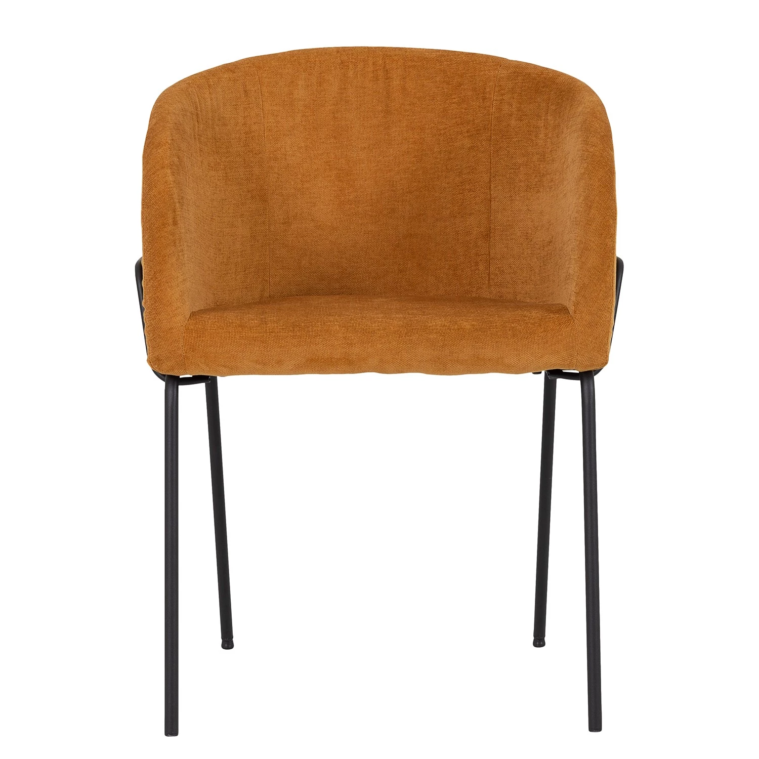 Tenzo Chaises à accoudoirs Bud (lots de 2) - Tissu / Métal - Orange 3 Tenzo Chaises à accoudoirs Bud (lots de 2) - Tissu / Métal - Orange – Image 3