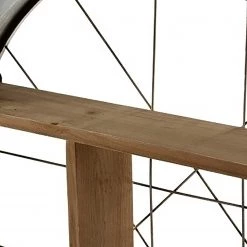 Ridgevalley Étagère murale Coch - Bois manufacturé / Eucalyptus massif - Imitation chêne / Cuivre -Meubles de salle à manger Soldes Magasin 1000257206 210413 14400100109 DETAILS P000000001000257206