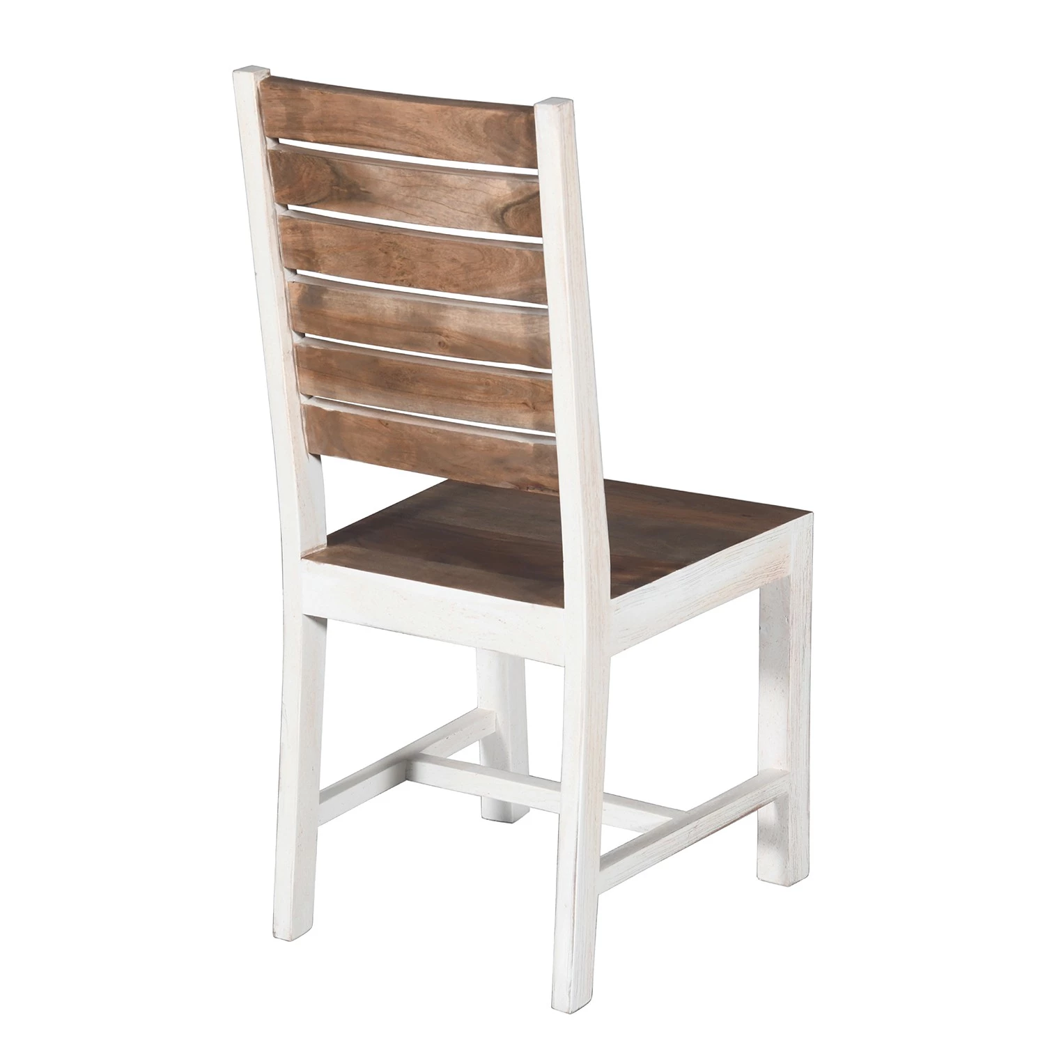Wolf-Möbel Chaises Maison (lot de 2) - Acacia massif - Acacia couleur pierre / Blanc cassé 4 Wolf-Möbel Chaises Maison (lot de 2) - Acacia massif - Acacia couleur pierre / Blanc cassé – Image 4