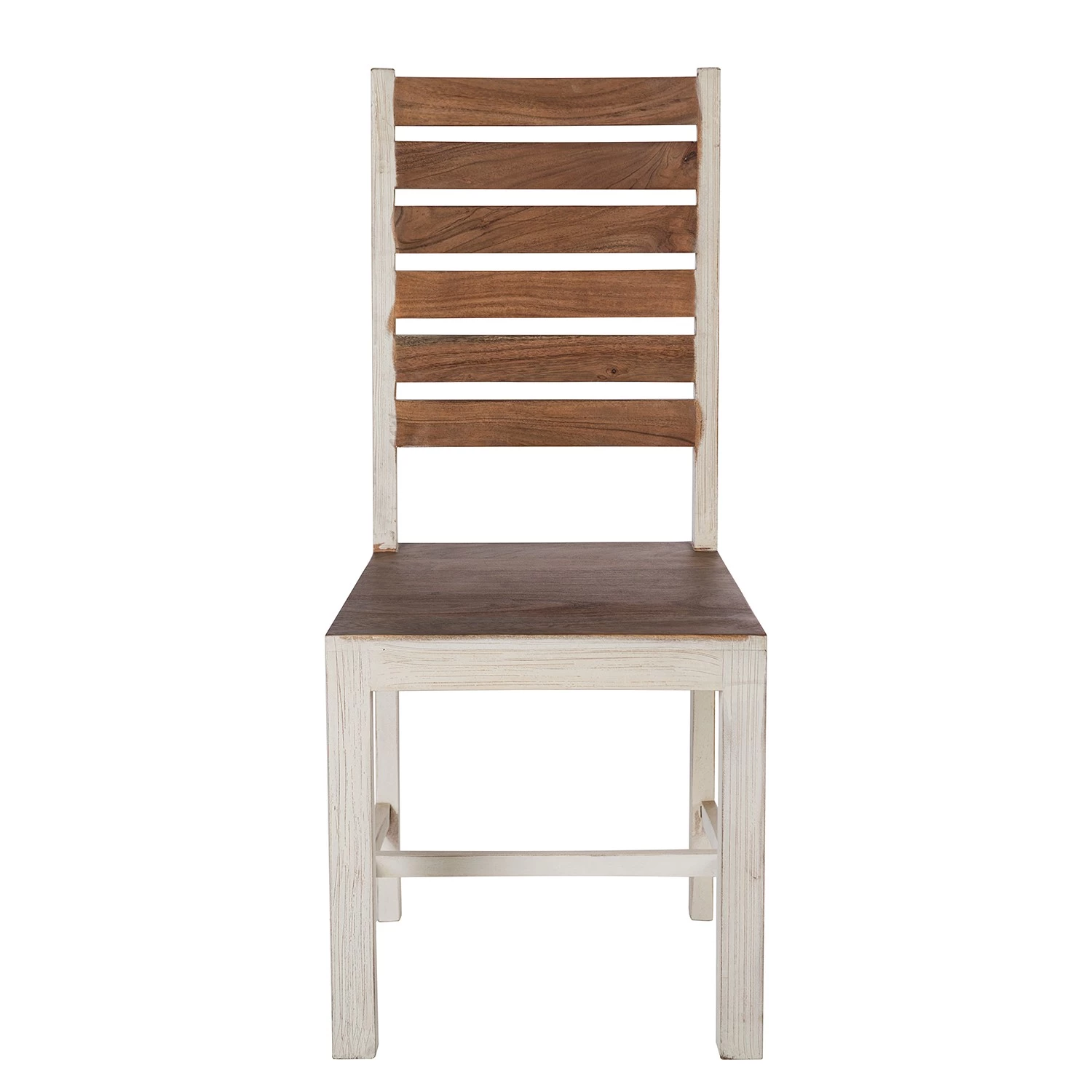 Wolf-Möbel Chaises Maison (lot de 2) - Acacia massif - Acacia couleur pierre / Blanc cassé 2 Wolf-Möbel Chaises Maison (lot de 2) - Acacia massif - Acacia couleur pierre / Blanc cassé – Image 2