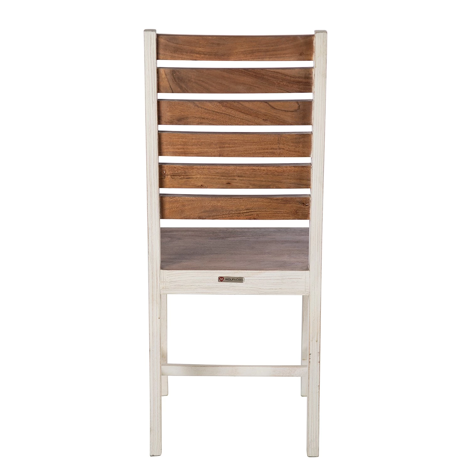 Wolf-Möbel Chaises Maison (lot de 2) - Acacia massif - Acacia couleur pierre / Blanc cassé 5 Wolf-Möbel Chaises Maison (lot de 2) - Acacia massif - Acacia couleur pierre / Blanc cassé – Image 5