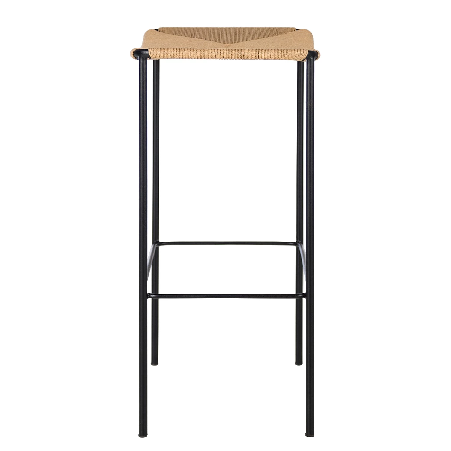 Ars Natura Tabouret de bar Bonao - Rotin / Fer - Naturel / Noir 5 Ars Natura Tabouret de bar Bonao - Rotin / Fer - Naturel / Noir – Image 5