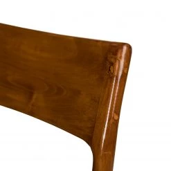 Ars manufacti Chaise Cerro - Cuir véritable / Teck massif - Cognac -Meubles de salle à manger Soldes Magasin 1000257232 220330 035 DETAILS P000000001000257232